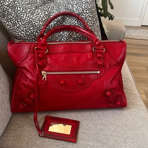 Balenciaga Motocross Giant Covered Brogues Work Le City Bag - Picture 10 of 12